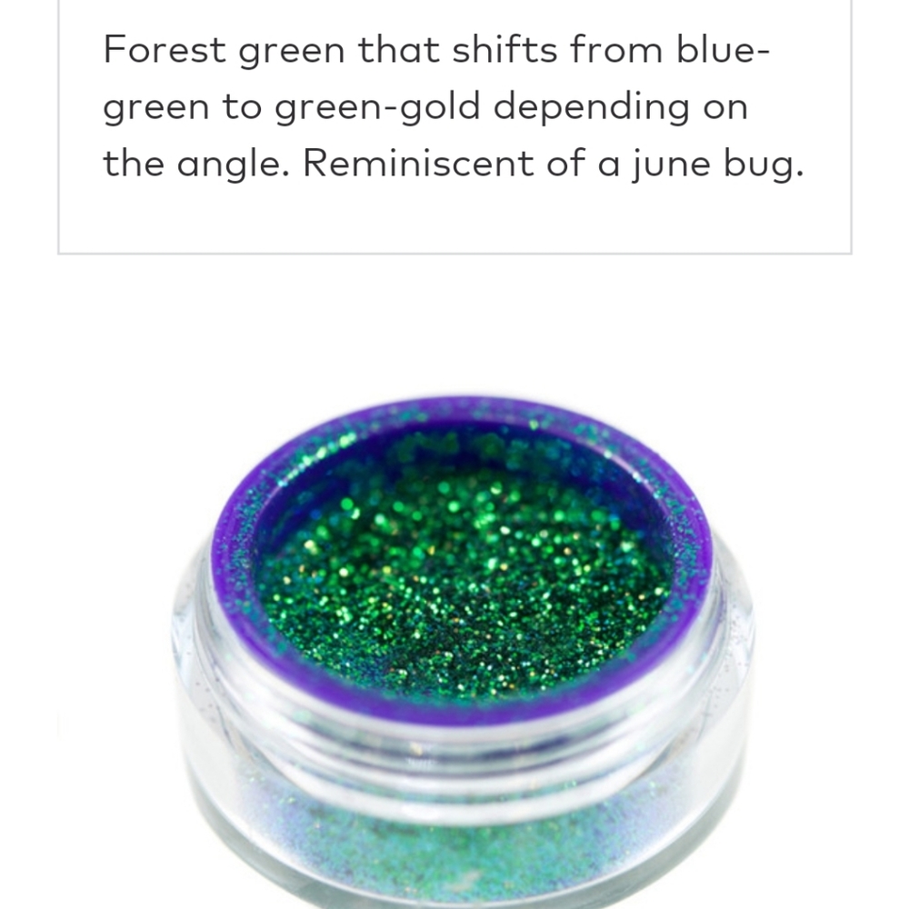 Lime Crime Zodiac All Purpose Glitter in CAPRICORN deep Green Rare Discontinued - Picture 5 of 5